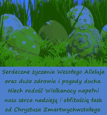 Pisanki z życzeniami Wesołego Alleluja